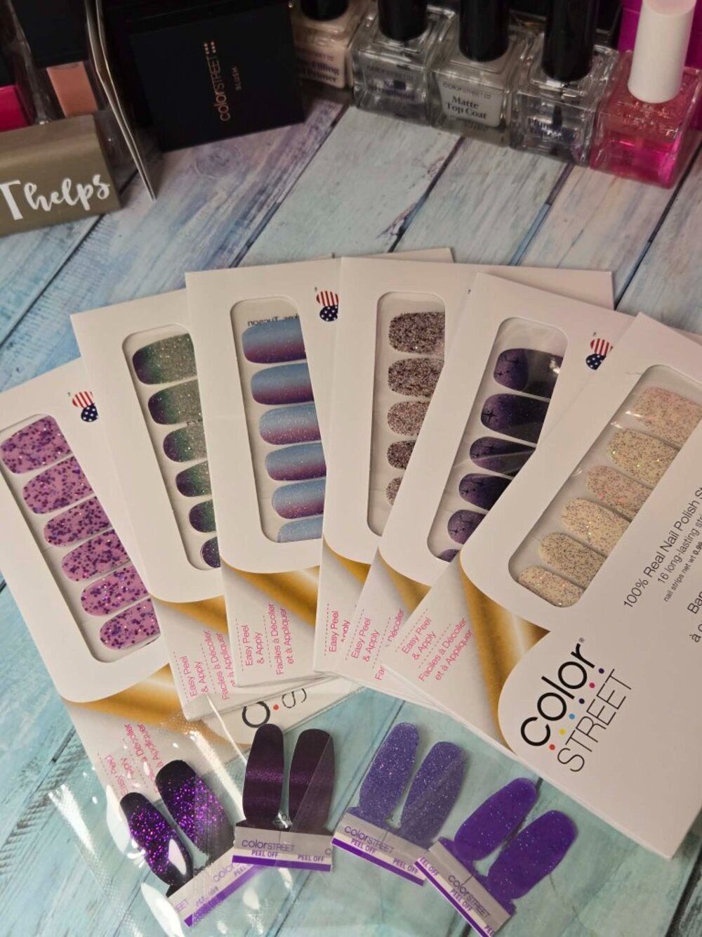 Color Street Press On Nail Design - Purple Grab Bag #1